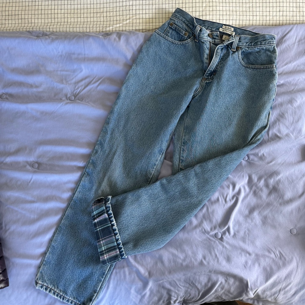 VINTAGE L.L. Bean Women's Straight Leg Blue Jeans